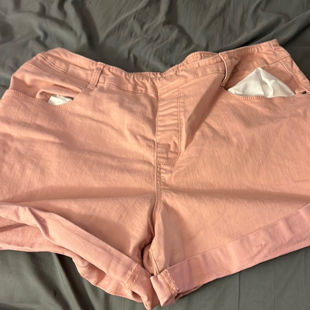 pink summer shorts